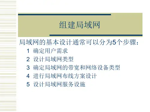 局域网组建PPT
