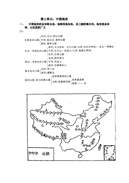 第二单元中地形