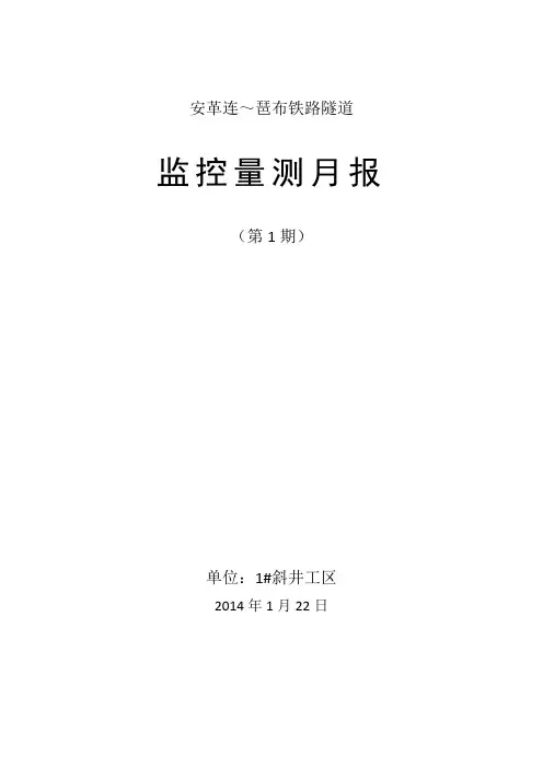 监控量测月报