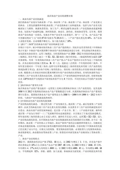 海洋渔业产业结构调整对策