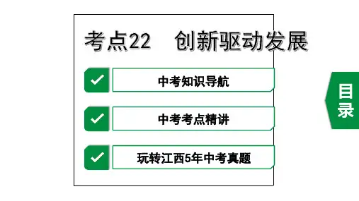 2020年道德与法治中考复习考点22 创新驱动发展
