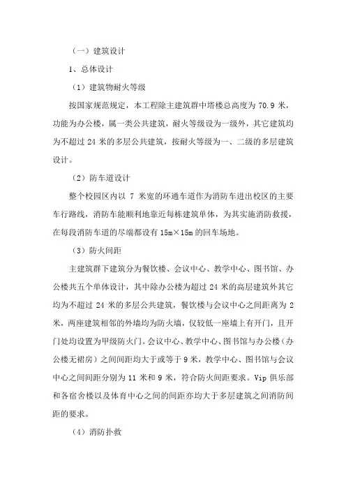 消防设计专篇