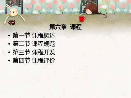 教育学 第6章 课程