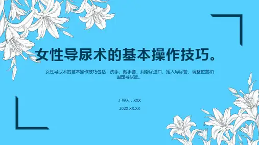 女性导尿术的方法步骤ppt课件