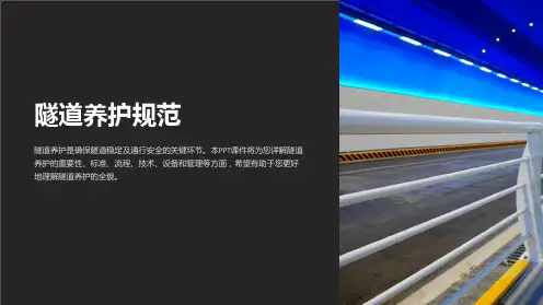 《隧道养护规范》课件
