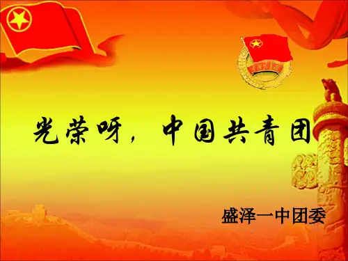 共青团的入团条件