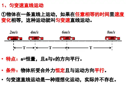 专题二匀变速直线运动的规律及其应用ppt课件