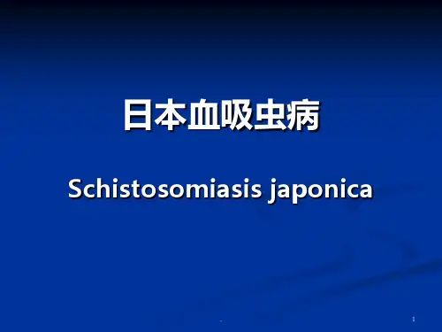 传染病学：日本血吸虫病PPT课件