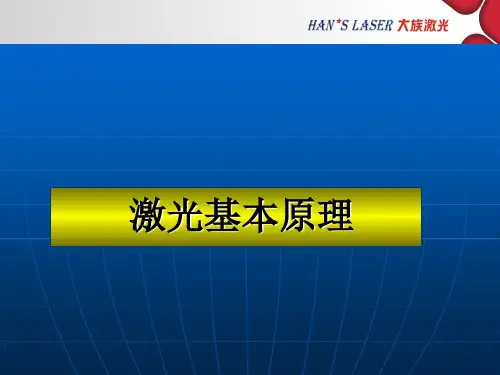 常见激光器结构及器件功能介绍
