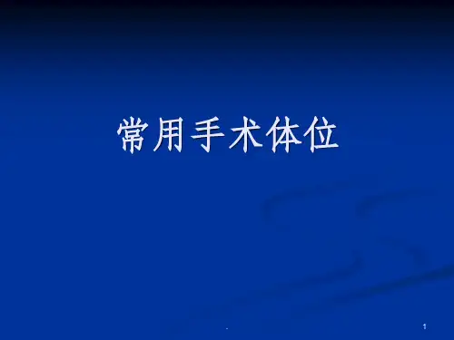 常用手术体位ppt课件