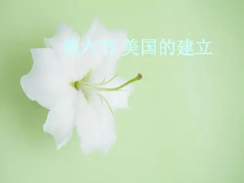 美国的建立PPT教学课件
