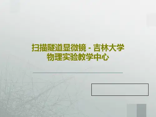 扫描隧道显微镜 - 吉林大学物理实验教学中心27页PPT