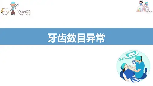 牙发育异常—牙数目异常和大小异常(口腔组织病理学课件)