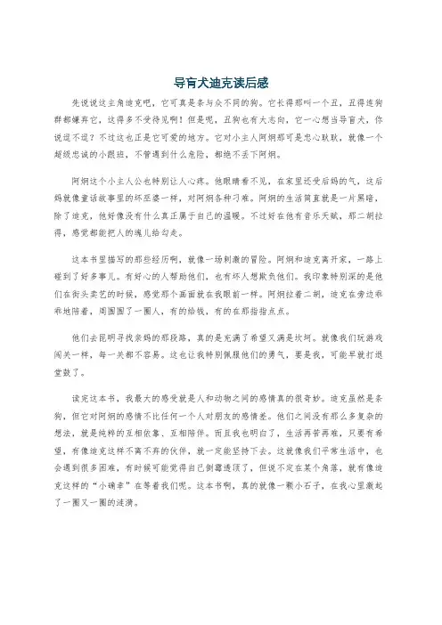 导肓犬迪克读后感