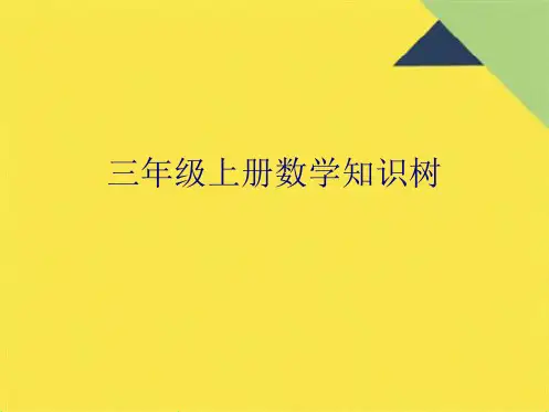 三年级上册数学知识树(共5张PPT)