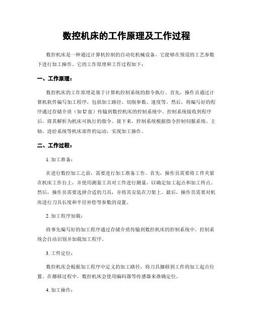 数控机床的工作原理及工作过程
