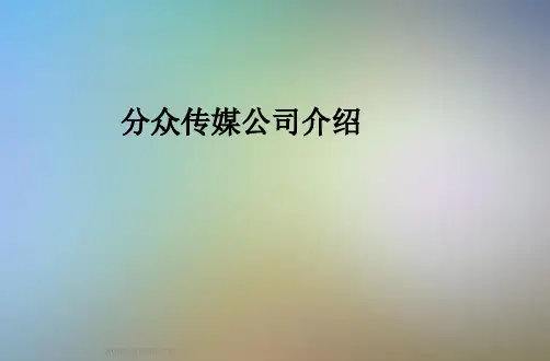 分众传媒公司介绍