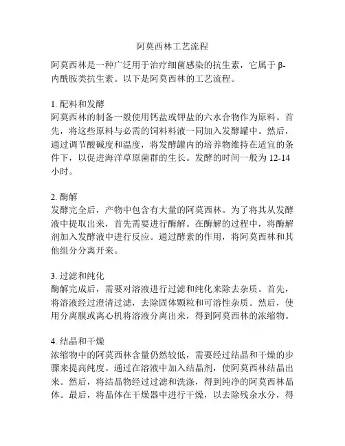 阿莫西林工艺流程