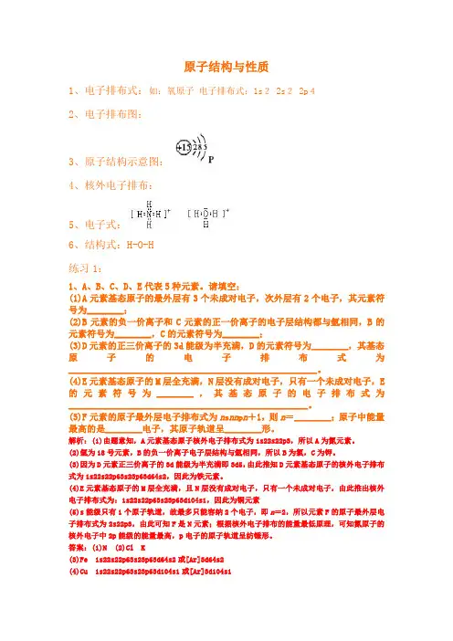 电子排布式
