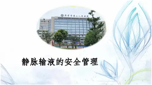 静脉输液的安全管理PPT课件