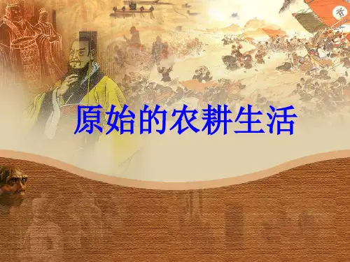 人教部编版初中历史七年级上册第一章第2节 原始的农耕生活 课件(共21张PPT)