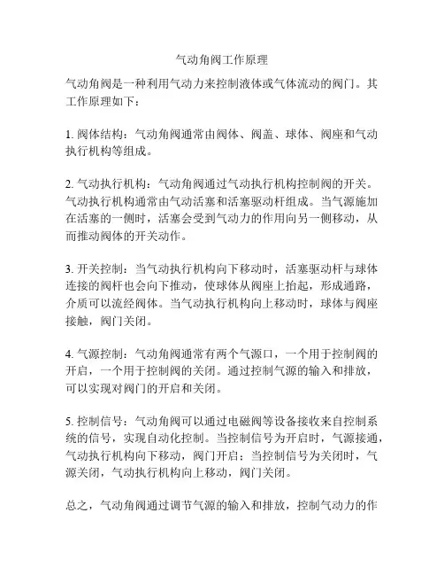气动角阀工作原理
