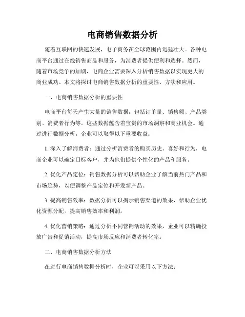 电商销售数据分析