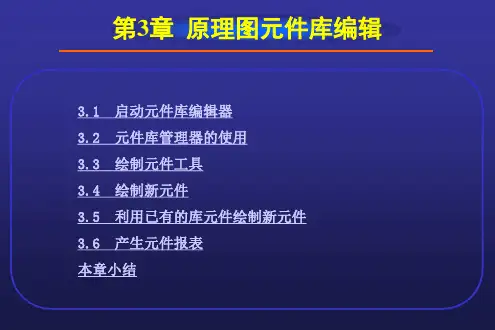 Protel99SE教程--第3章--原理图元件库编辑