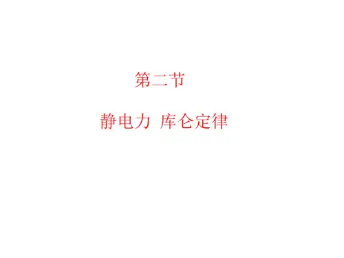 高二物理库仑定律1(中学课件201910)