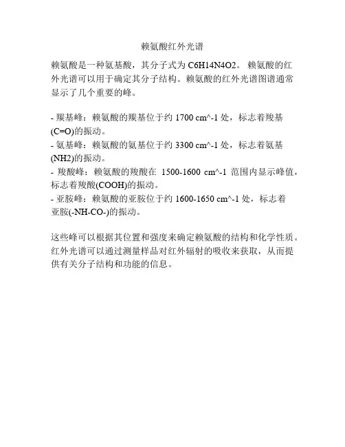 赖氨酸红外光谱