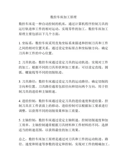 数控车床加工原理