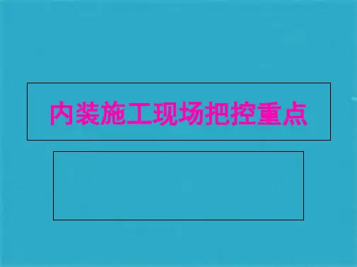 精装工程现场主控问题汇总ppt课件(共26张PPT)