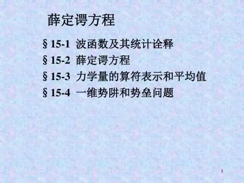 大学物理波函数