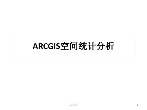 ARCGIS空间统计分析 PPT