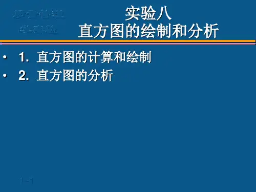 8直方图分析