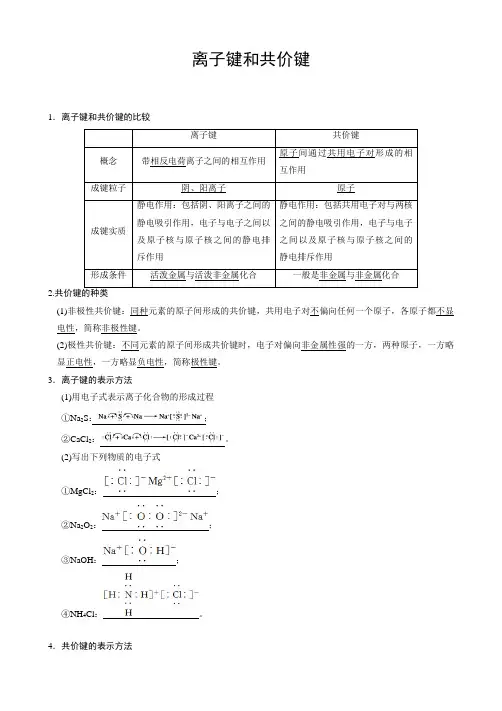 离子键和共价键