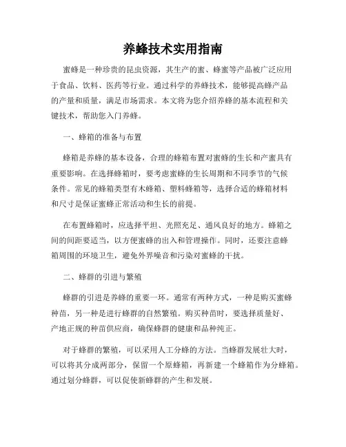 养蜂技术实用指南