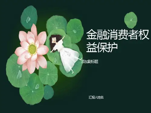 银行金融消费者权益保护培训