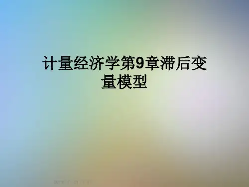 计量经济学第9章滞后变量模型