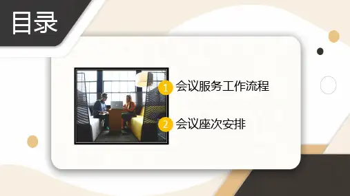 简约商务会议流程服务教育PPT专题演示