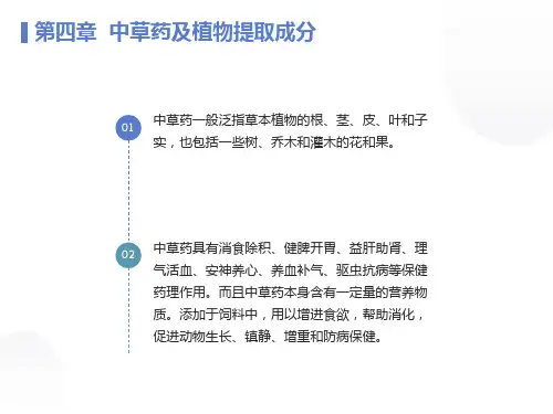 中草药及植物提取成分