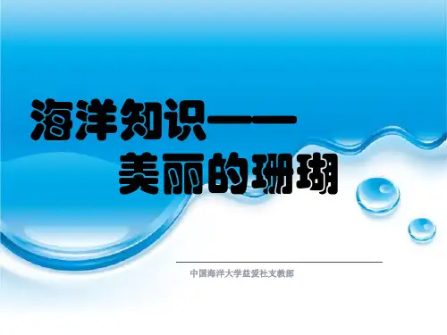 海洋知识——美丽的珊瑚