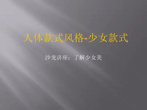 人体款式风格之少女款式PPT(32张)