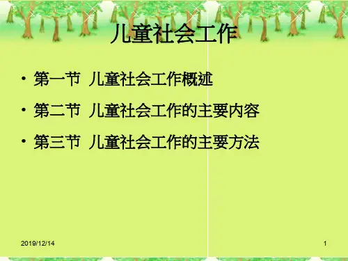 2社会工作实务——儿童社会工作