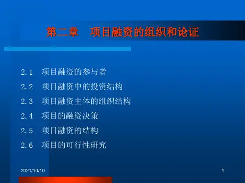 项目融资PPT