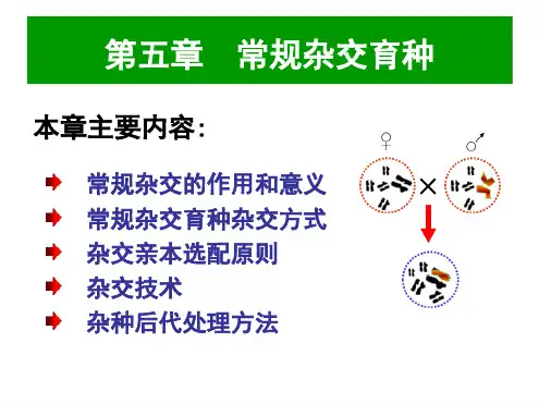 第五章杂交育种2015介绍