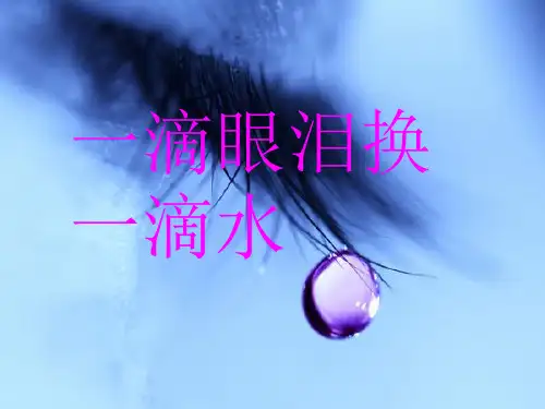 一滴眼泪换一滴水重点问题