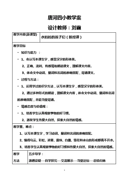 水妈妈的孩子们