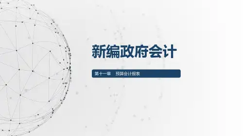 11.预算会计报表