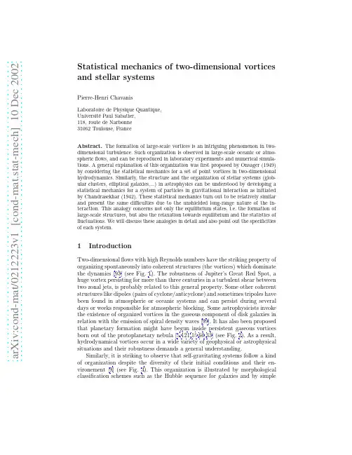 Statistical mechanics of two-dimensional vortices and stellar systems